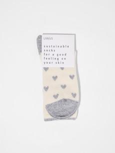 Socken mit Herzen (GOTS) via LANIUS