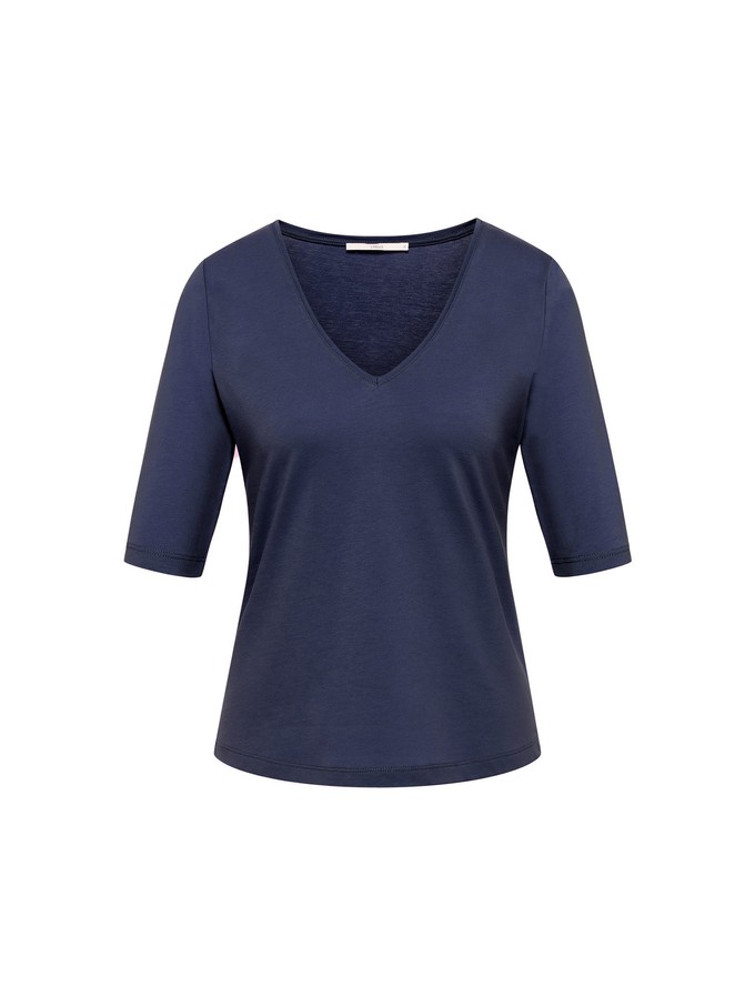 Halbarmshirt mit V-Ausschnitt (GOTS) from LANIUS