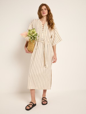 Streifen-Kaftankleid (OCS) from LANIUS