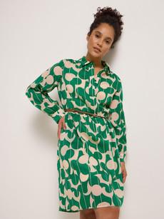 Hemdblusenkleid Print Graphic Dots via LANIUS