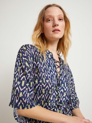 Kaftankleid Print Ikat from LANIUS