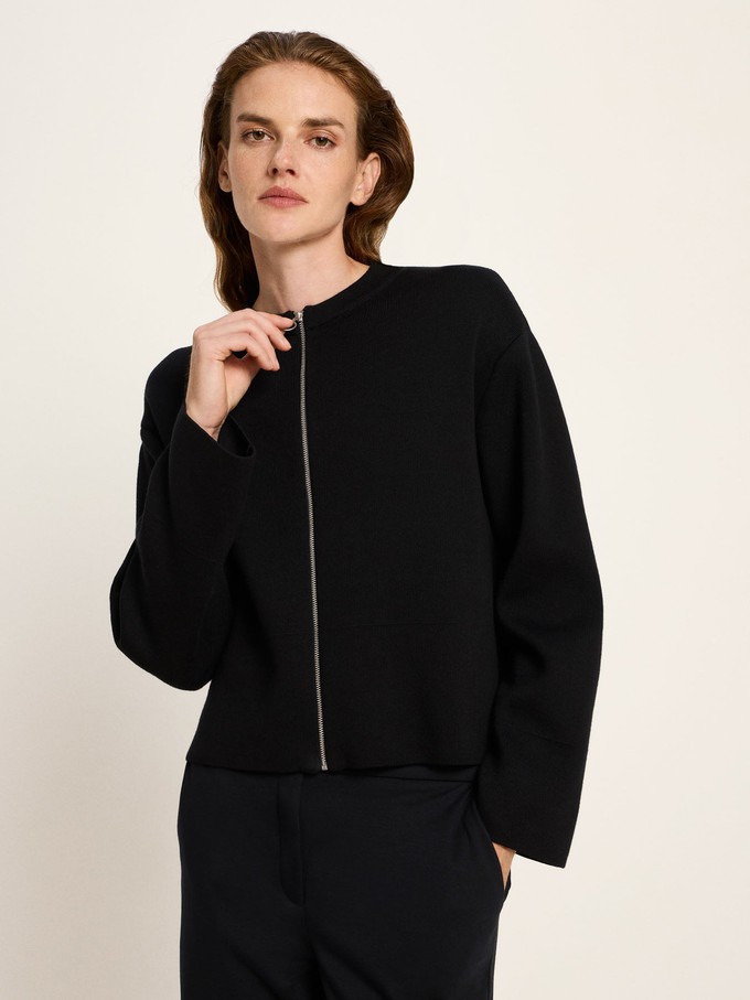 Strickjacke mit Reißverschluss (GOTS) from LANIUS