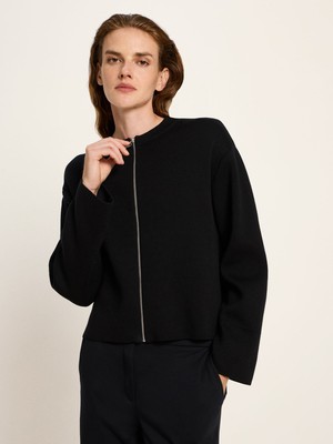 Strickjacke mit Reißverschluss (GOTS) from LANIUS