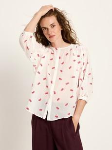 Bluse mit Kräuseln via LANIUS