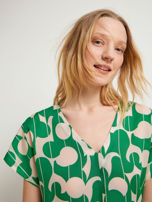Blusenshirt Print Graphic Dots from LANIUS