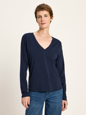 Shirt mit V-Ausschnitt (GOTS) from LANIUS