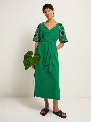 Midikleid mit Stickerei from LANIUS