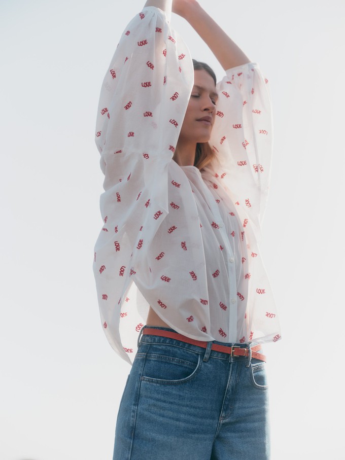 Bluse mit Kräuseln from LANIUS