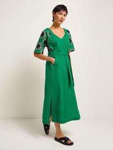 Midikleid mit Stickerei via LANIUS