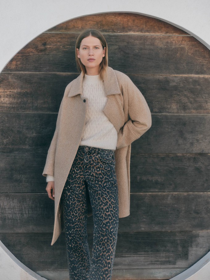 Mantel mit Bindegürtel from LANIUS