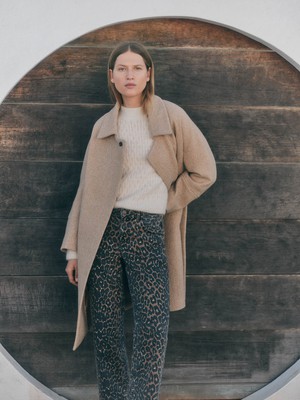 Mantel mit Bindegürtel from LANIUS