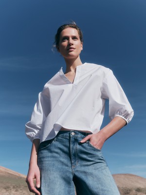 Bluse mit Kräuseln (GOTS) from LANIUS