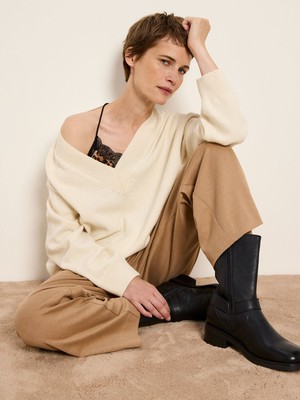 Pullover mit V-Ausschnitt (GOTS) from LANIUS