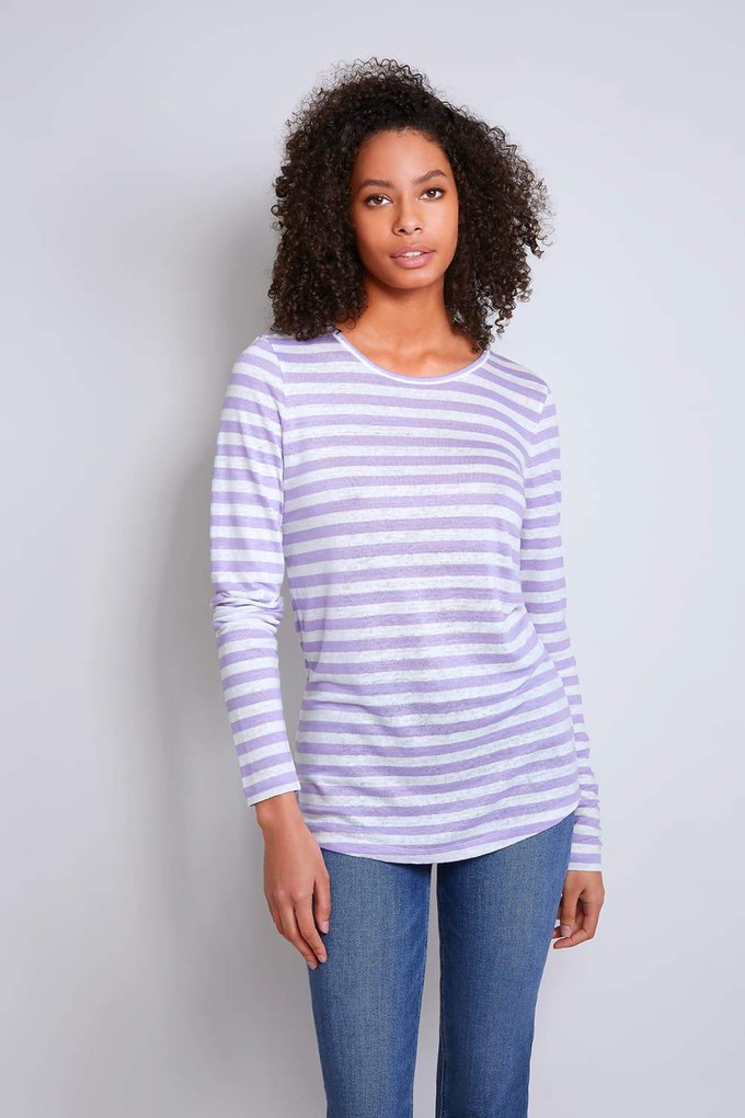 Long Sleeve Linen T-shirt from Lavender Hill Clothing