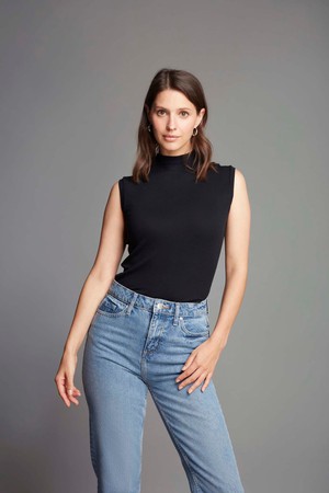 Sleeveless Mock Neck Micro Modal Top from Lavender Hill Clothing