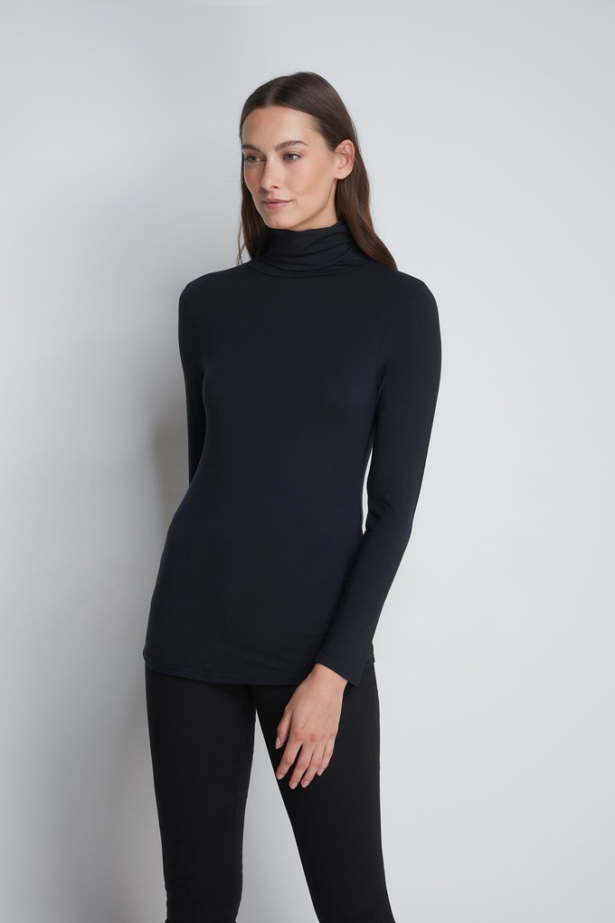 Roll Neck Micro Modal Top from Lavender Hill Clothing