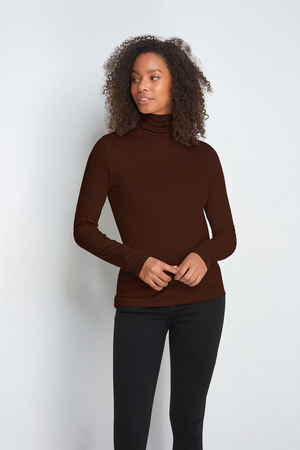 Roll Neck Micro Modal Top from Lavender Hill Clothing