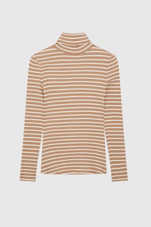 Striped Cotton Roll Neck from Lavender Hill Clothing