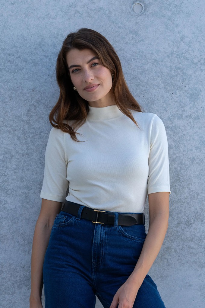 Mock Neck Micro Modal Top from Lavender Hill Clothing