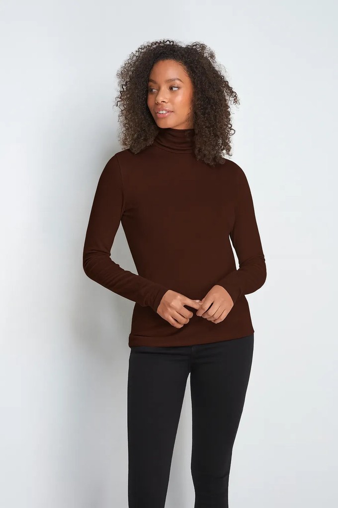 Roll Neck Micro Modal Top from Lavender Hill Clothing