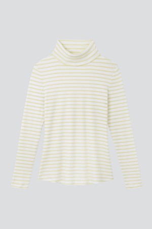 Striped Cotton Roll Neck from Lavender Hill Clothing