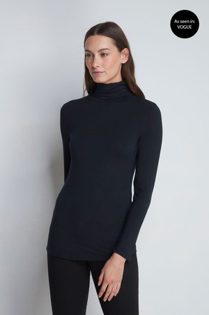 Roll Neck Micro Modal Top from Lavender Hill Clothing
