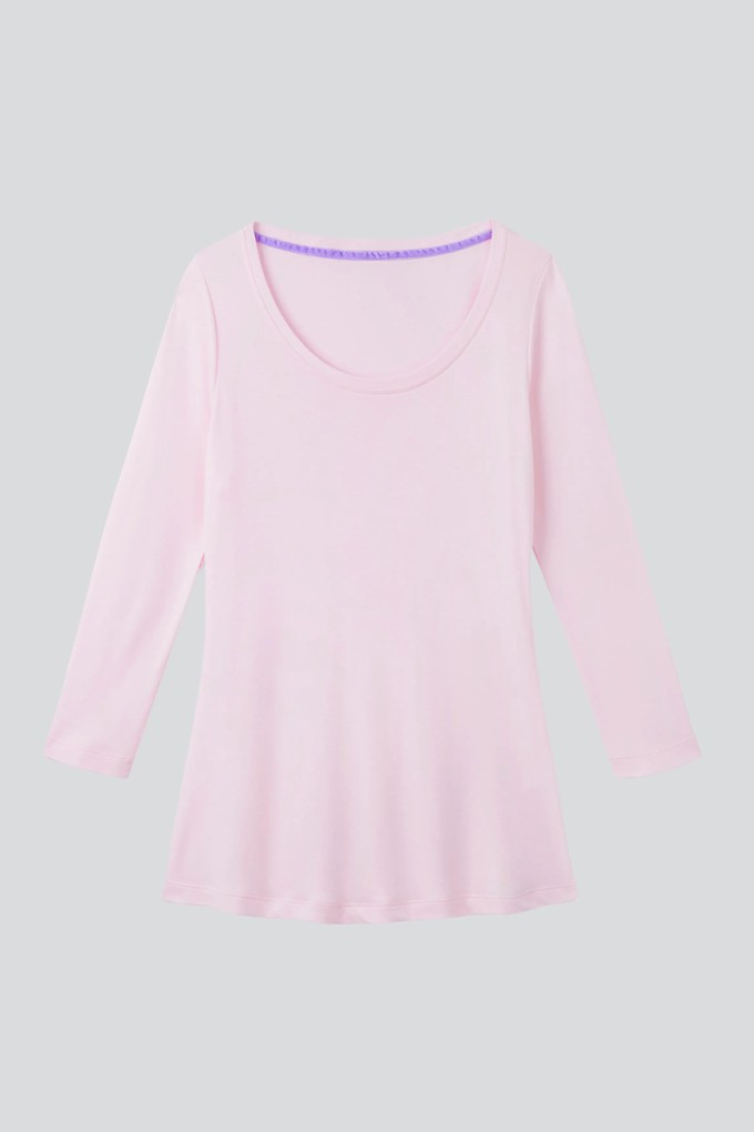 3/4 Sleeve Scoop Neck Cotton Modal Blend T-Shirt from Lavender Hill Clothing