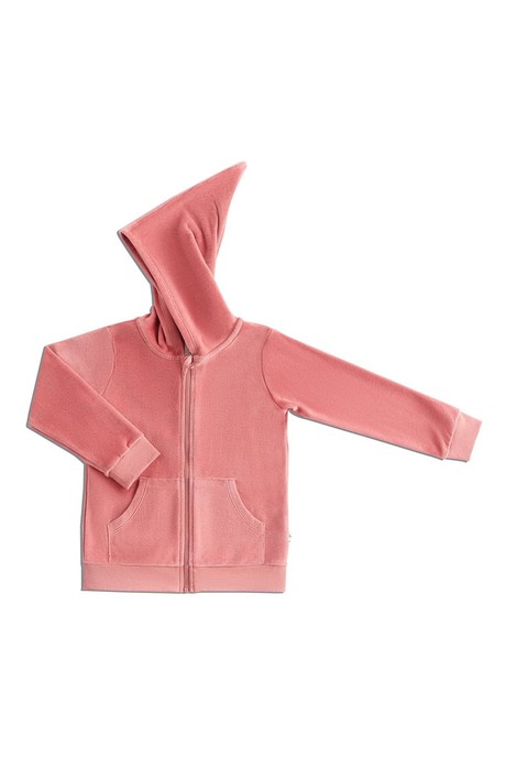 2694 VR | Kids Jacket with pointy hood - Rosé from Leela Cotton