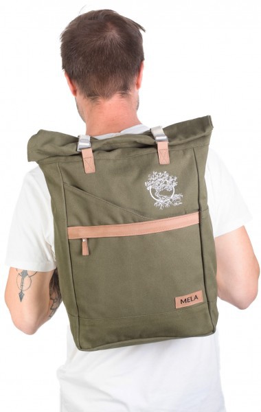 Life-Tree Fairtrade Backpack Olivegrün from Life-Tree