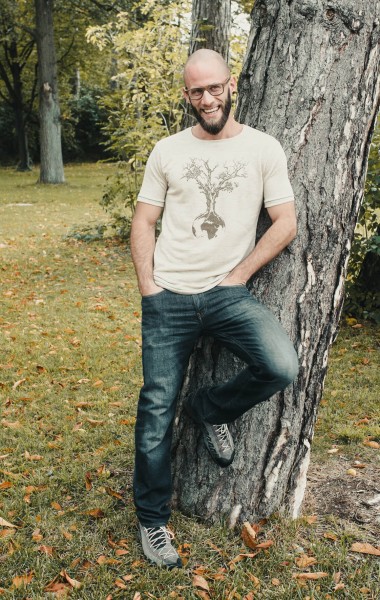 Fairwear Hanf Shirt Natural Men Weltenbaum from Life-Tree