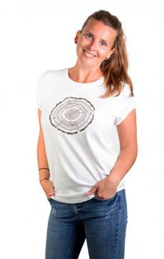 Fairwear Organic Shirt Women Stone Washed White Treeslice from Life-Tree