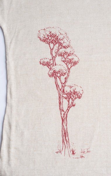 Fairwear Hanf Shirt Women Rising from Life-Tree
