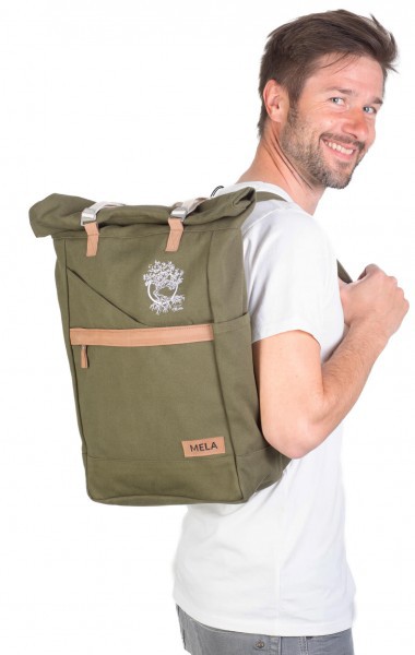 Life-Tree Fairtrade Backpack Olivegrün from Life-Tree