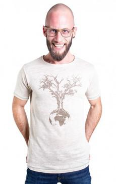 Fairwear Hanf Shirt Natural Men Weltenbaum via Life-Tree