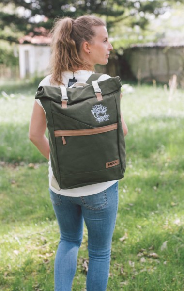 Life-Tree Fairtrade Backpack Olivegrün from Life-Tree