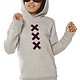 XXX Amsterdam Hoodie - Heather Grey (Burgundy Suede) from Loenatix