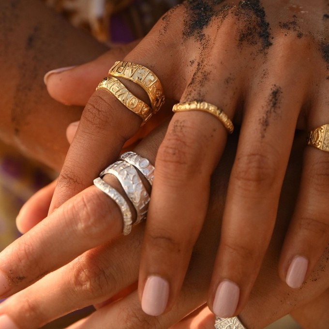 Loved Affirmation Stacking Ring Silver from Loft & Daughter