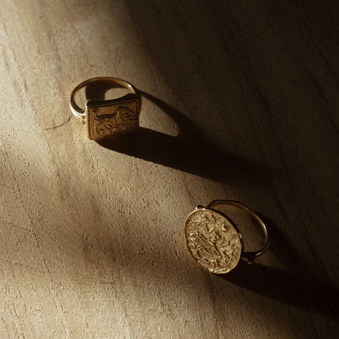 Lakshmi Coin Ring Gold Vermeil from Loft & Daughter