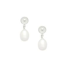 Pearl Solstice Earrings Silver via Loft & Daughter