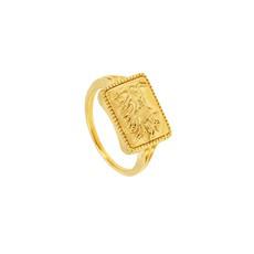 Durga's Lion Ring Gold Vermeil - Outlet via Loft & Daughter