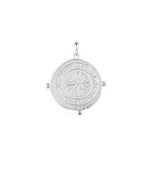 Divine Compass Pendant Charm Silver via Loft & Daughter