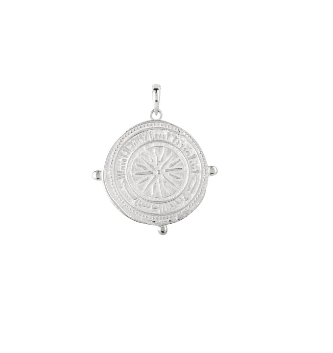 Divine Compass Pendant Charm Silver from Loft & Daughter