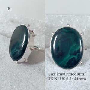 Anokhi Malachite Rings- Silver from Loft & Daughter