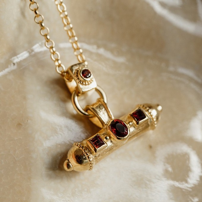 Nivara Gemstone Amulet Pendant from Loft & Daughter