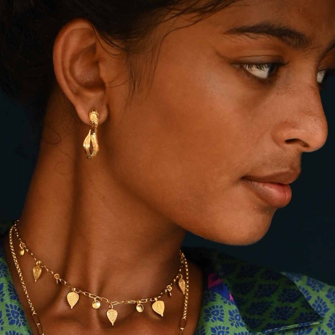 Serpent Hoops Silver Outlet from Loft & Daughter