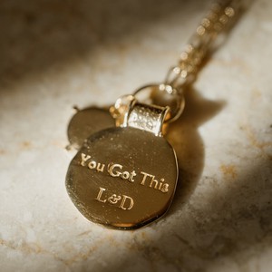 You Got This/ Athena Shield Pendant Silver from Loft & Daughter