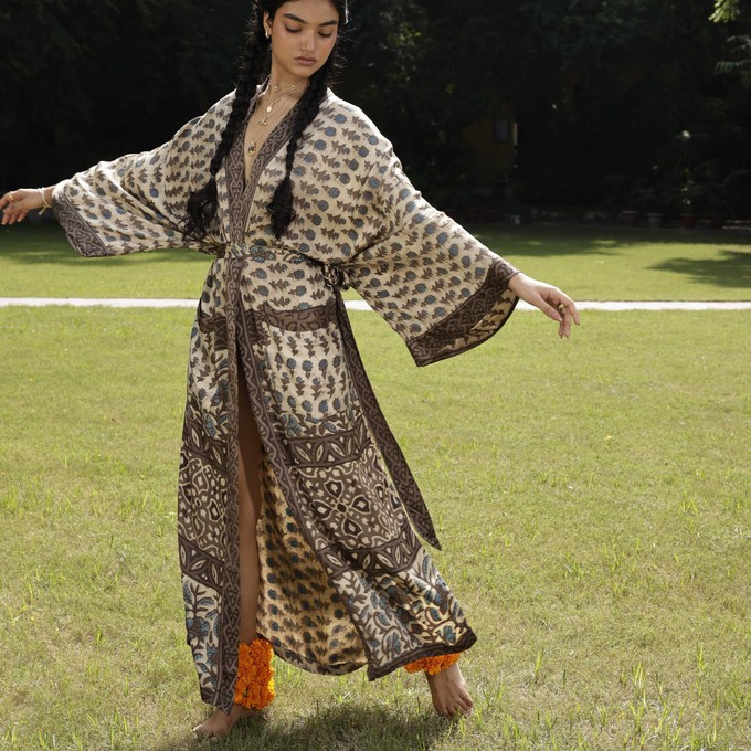 If Saris Could Talk Maxi Kimono- Sacred Earth B from Loft & Daughter