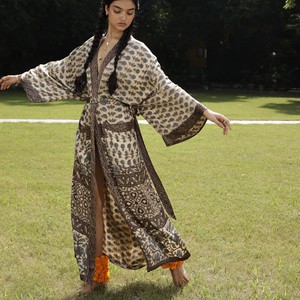 If Saris Could Talk Maxi Kimono- Sacred Earth B from Loft & Daughter