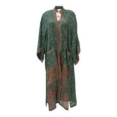 If Saris Could Talk Maxi Kimono- Garden of Eden via Loft & Daughter