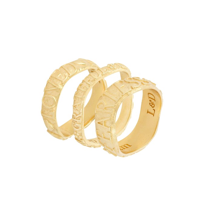 Fearless Affirmation Stacking Ring from Loft & Daughter